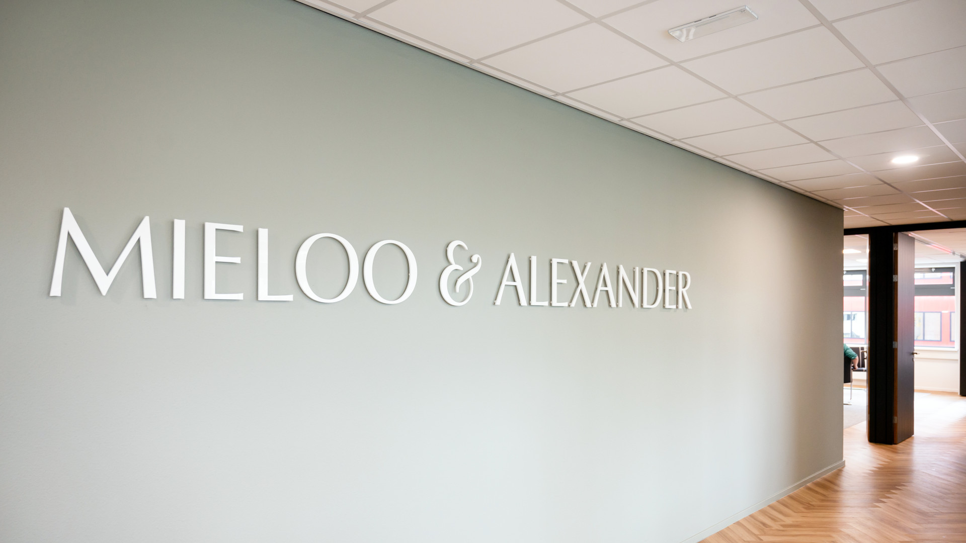 Office branding and company entrance