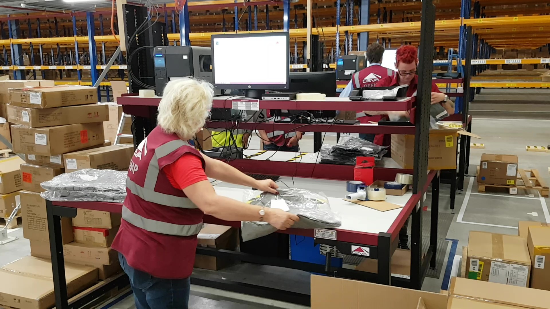RFID Overhead System Packing Process