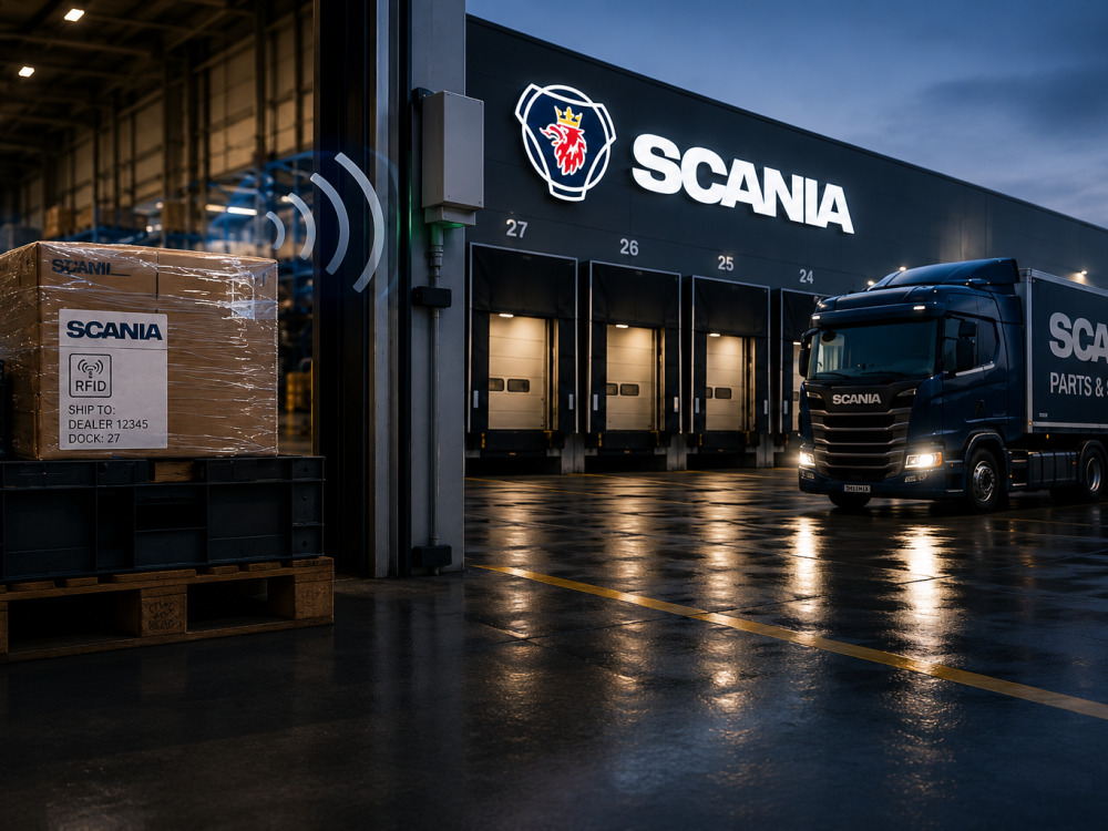Scania Achieving 99.8 outbound logistics accuracy with RFID