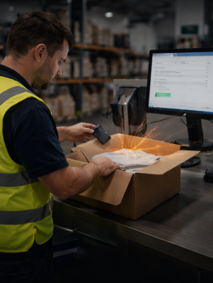 RFID Packing Table for Efficient Order Fulfillment